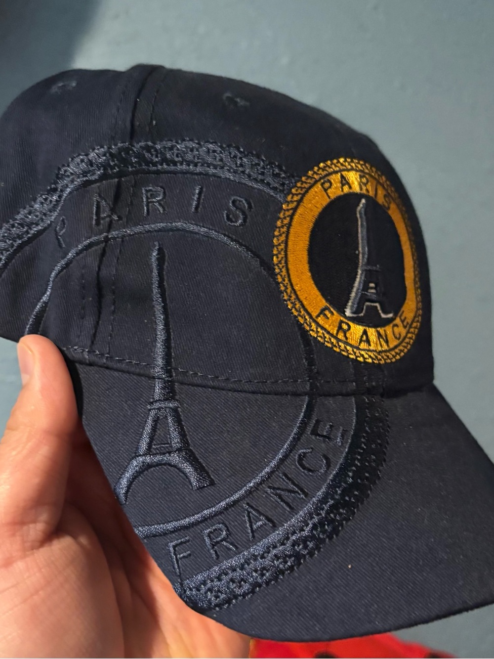 Paris France “City of lights”Embroidered Adjustable cap
